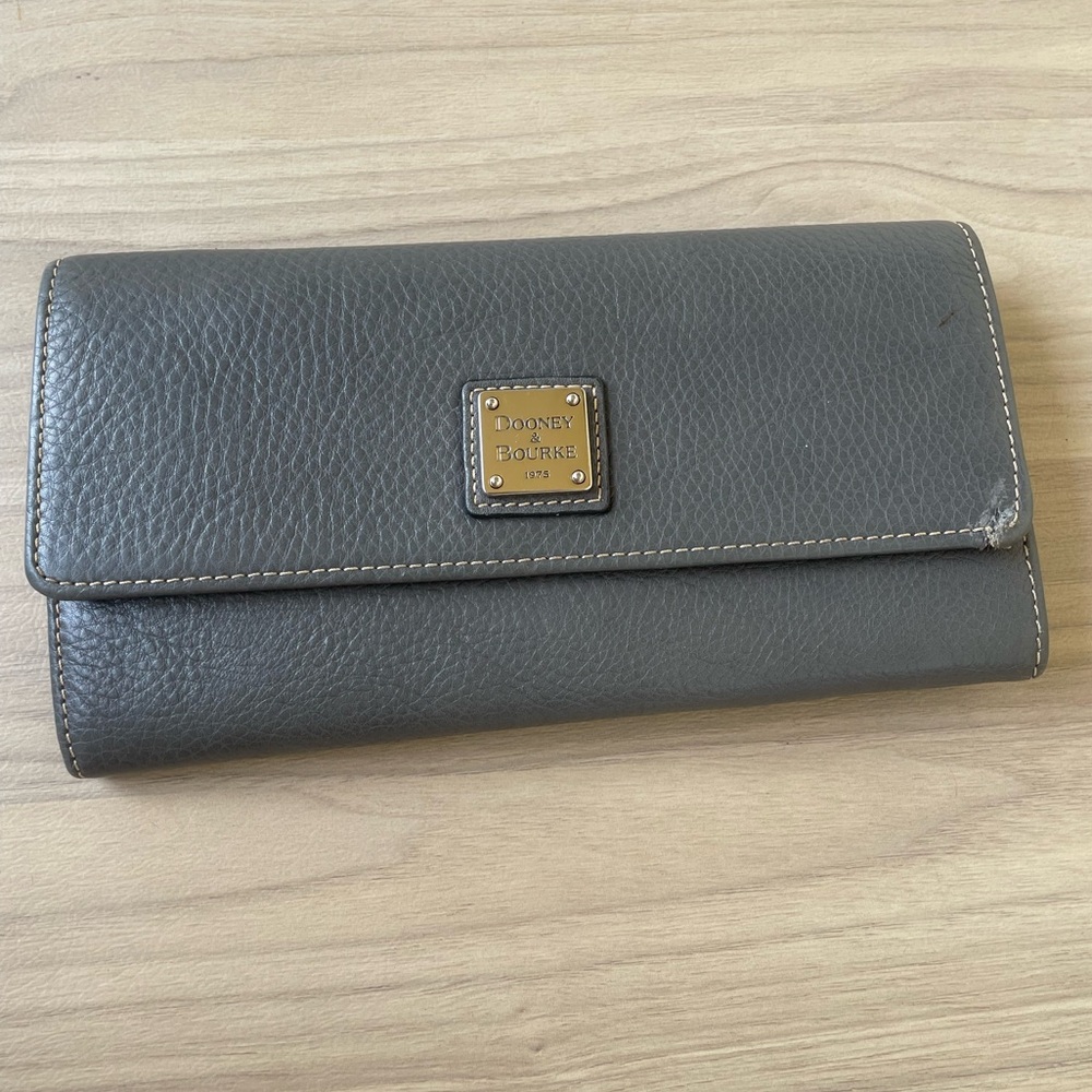Dooney & Bourke Charcoal Leather Wallet